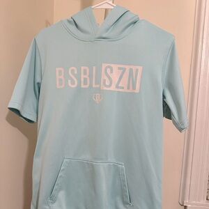 Baseball Lifestyle B101 YXL Short Sleeve Hooded Sweatshirt